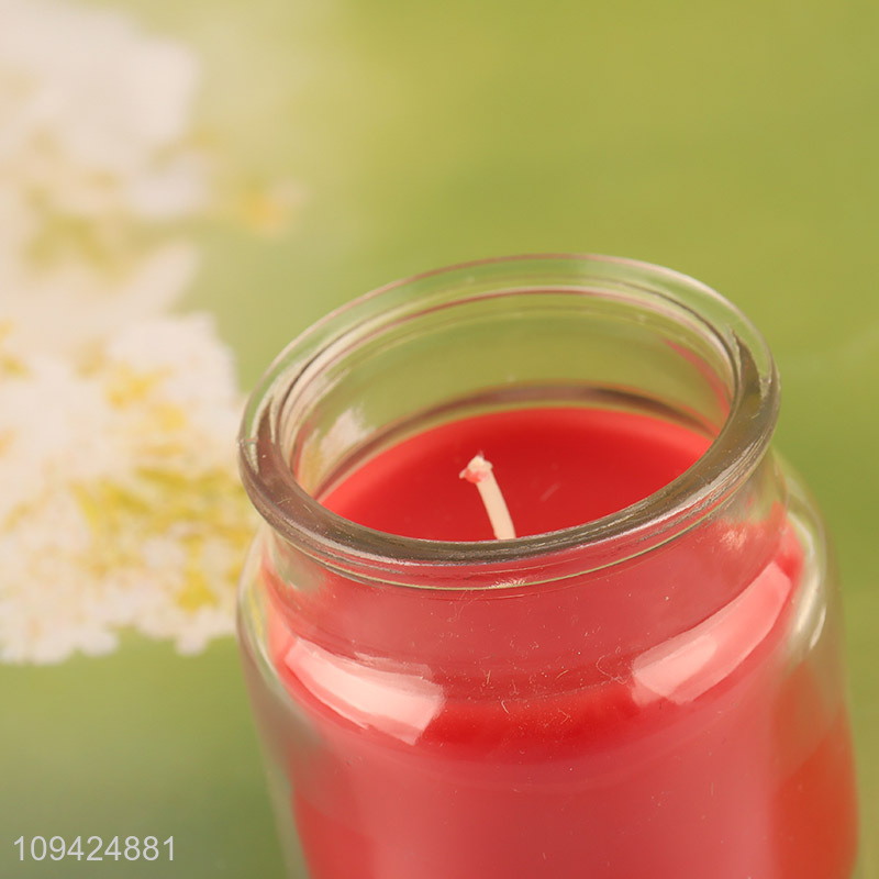 Good selling glass cup candle scented candle with lid