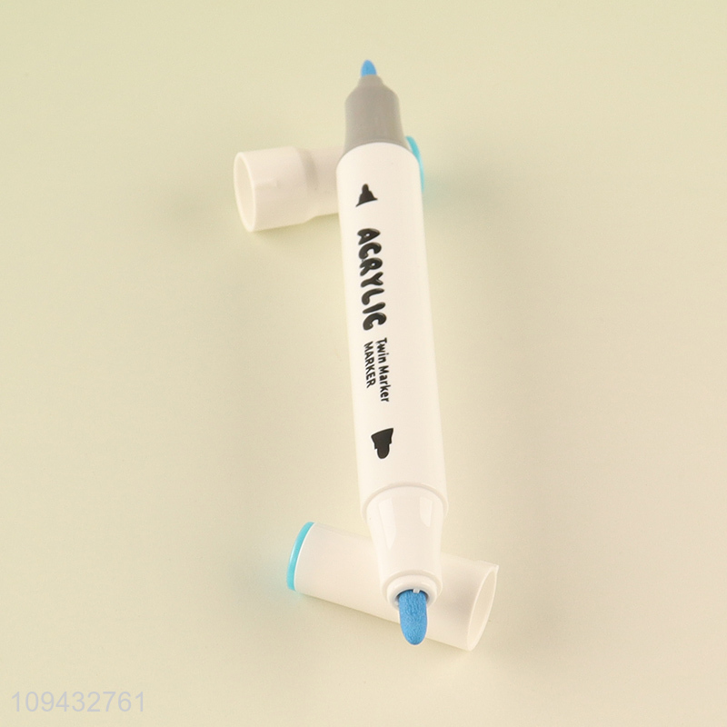 China supplier creative dual tip acrylic marker pen