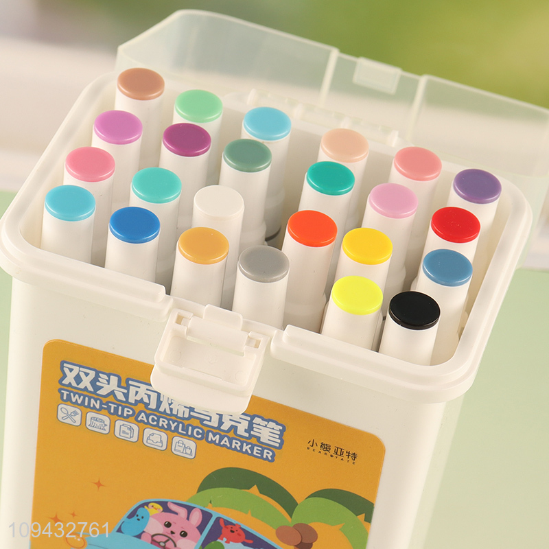 China supplier creative dual tip acrylic marker pen