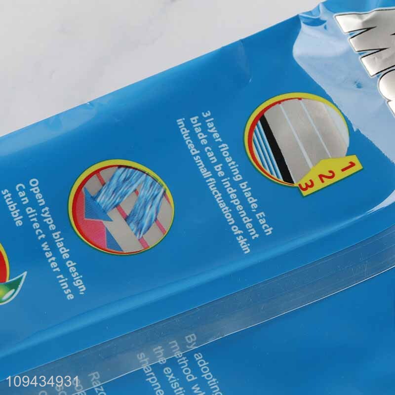 Best Sale Comfortable Grip 3 Blade Razor For Man