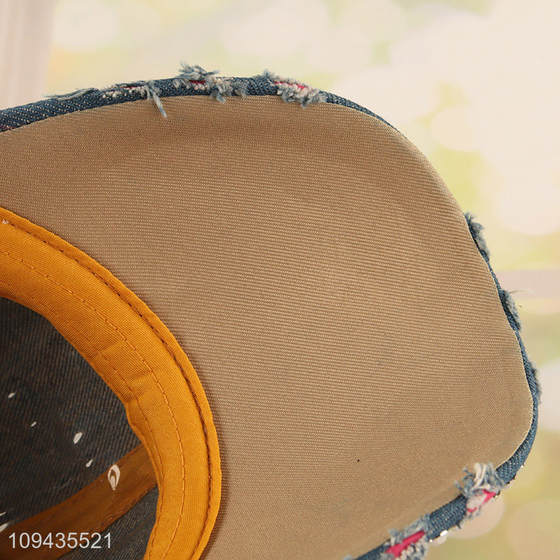 Factory price fashion queen polyester peaked cap