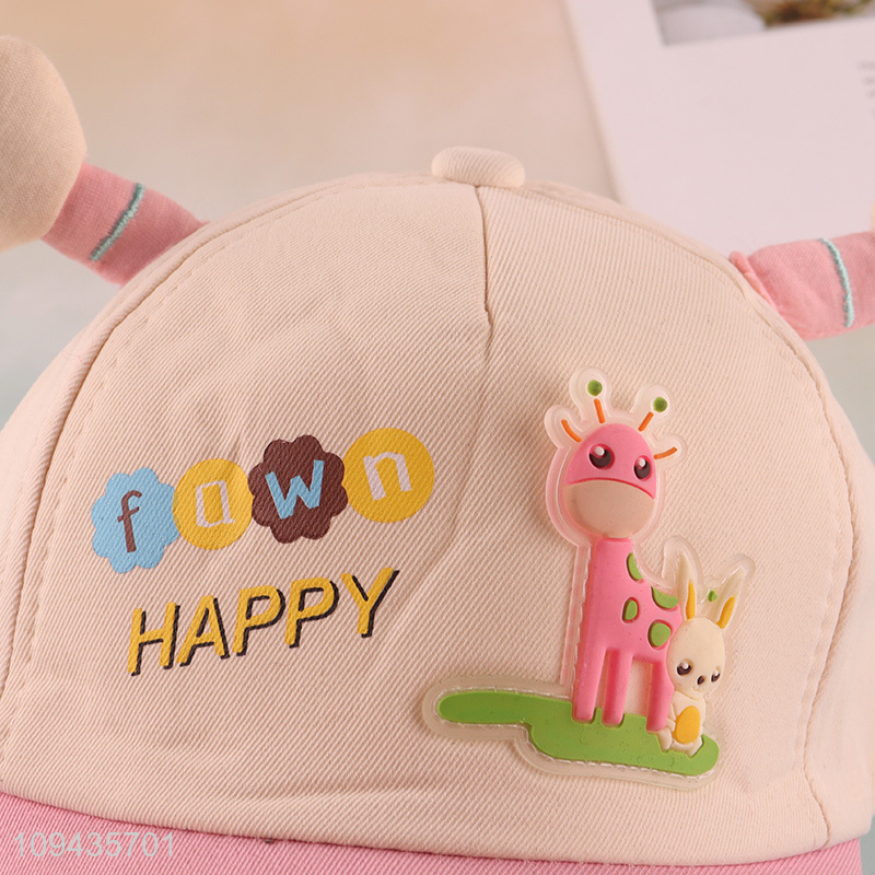 Top products cartoon baseball cap peaked hat for kids