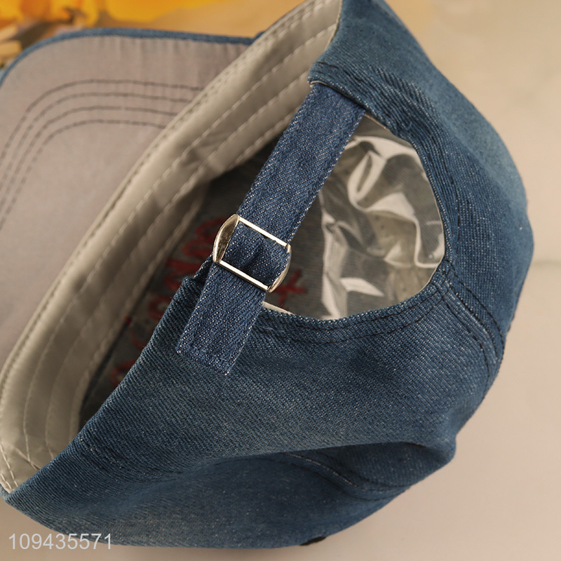 Hot items fashion adjustable polyester peaked cap for summer
