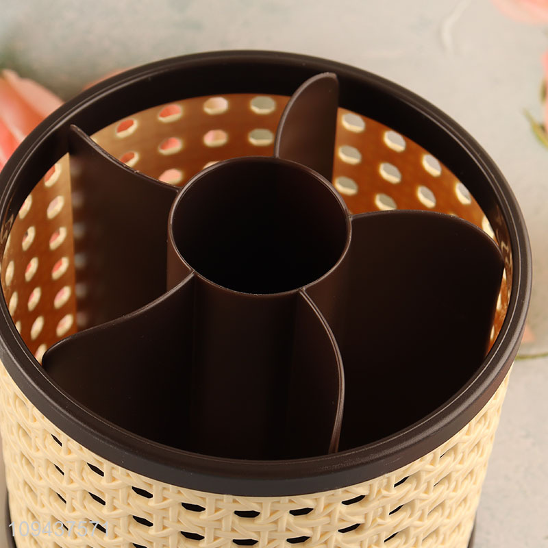 Custom 360° Rotating Desk Organizer For Pen And Makeup Brush
