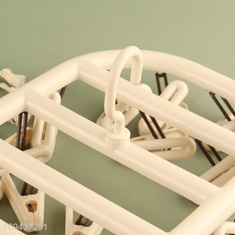High Quality 20 Clips Folding Hanger Household Hanger