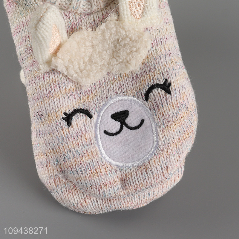 China wholesale non-slip polyester home floor slippers for winter
