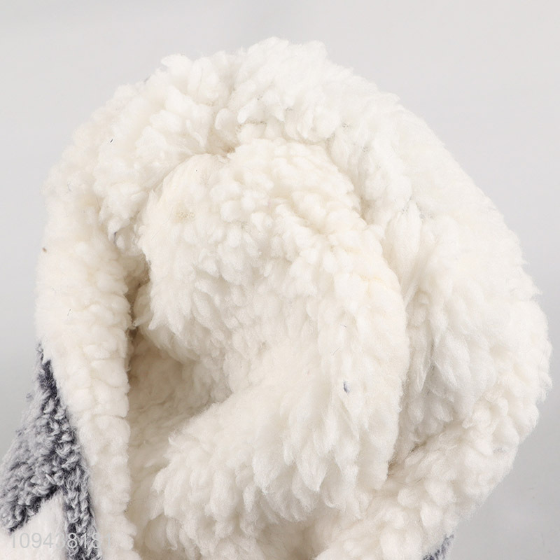 Hot selling multicolor winter plsuh home slippers
