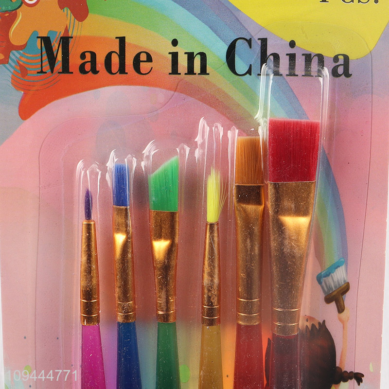 Hot selling 6pcs painting brush set for oil painting