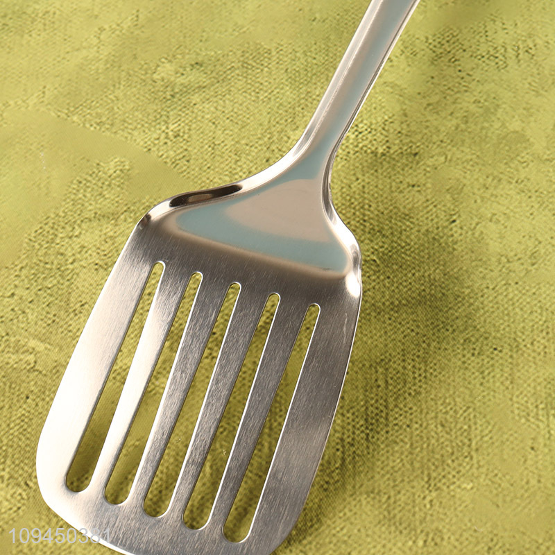 China wholesale stainless steel slotted cooking spatula