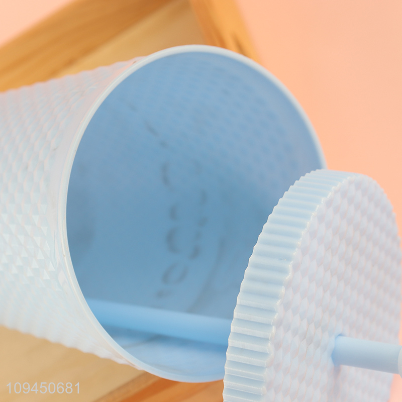New product plastic water cup straw cup