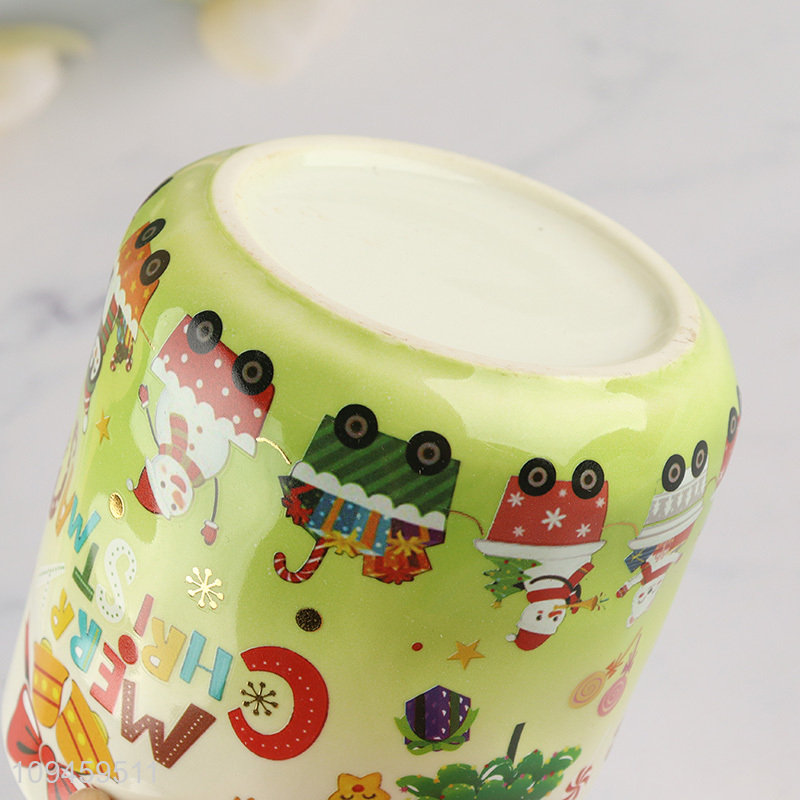Hot selling ceramic water cup with lid