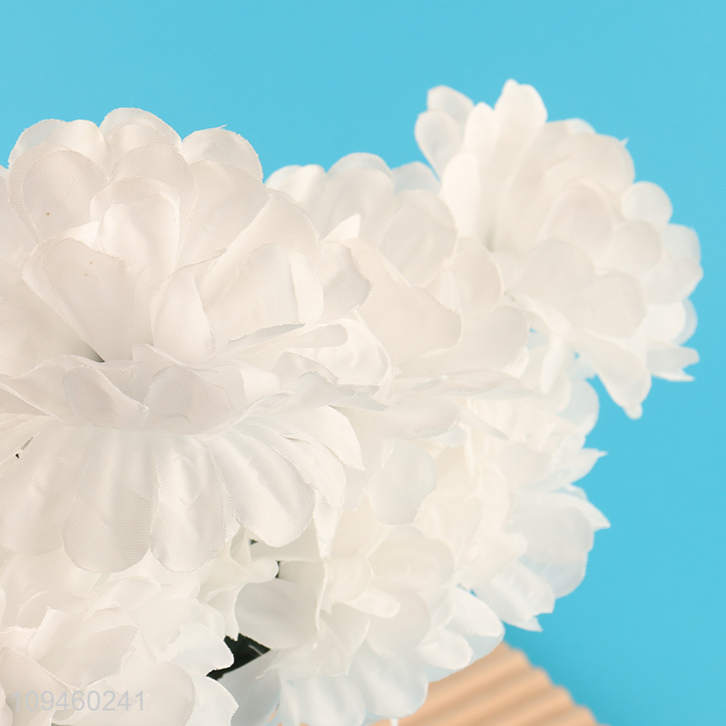 Factory direct sale white home decor artificial flower fake flower
