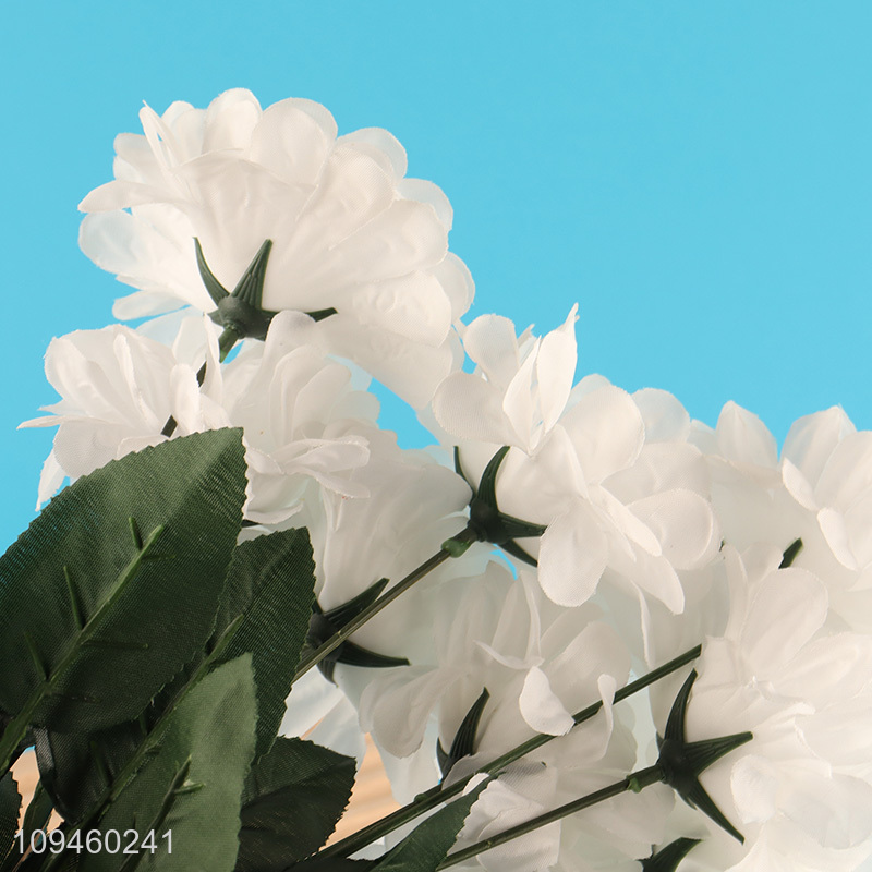 Factory direct sale white home decor artificial flower fake flower