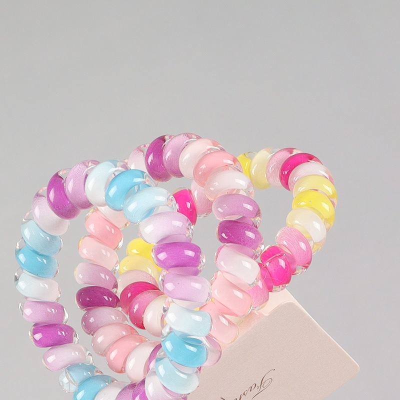 Good quality colorful 5pcs elastic hair ring