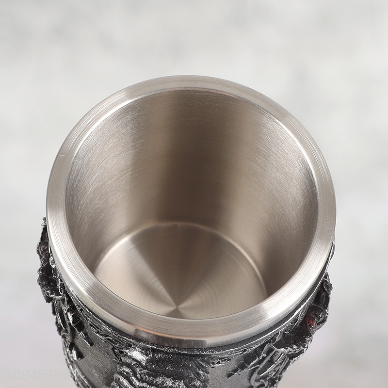 New arrival  600ml resin lined stainless steel water mug