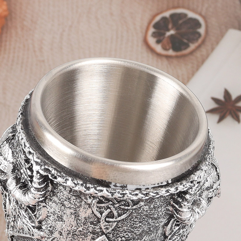 Top products 50ml resin styled stainless steel wine cup