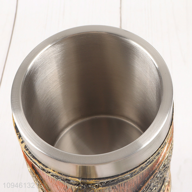 Top quality 600ml resin design stainless steel water cup