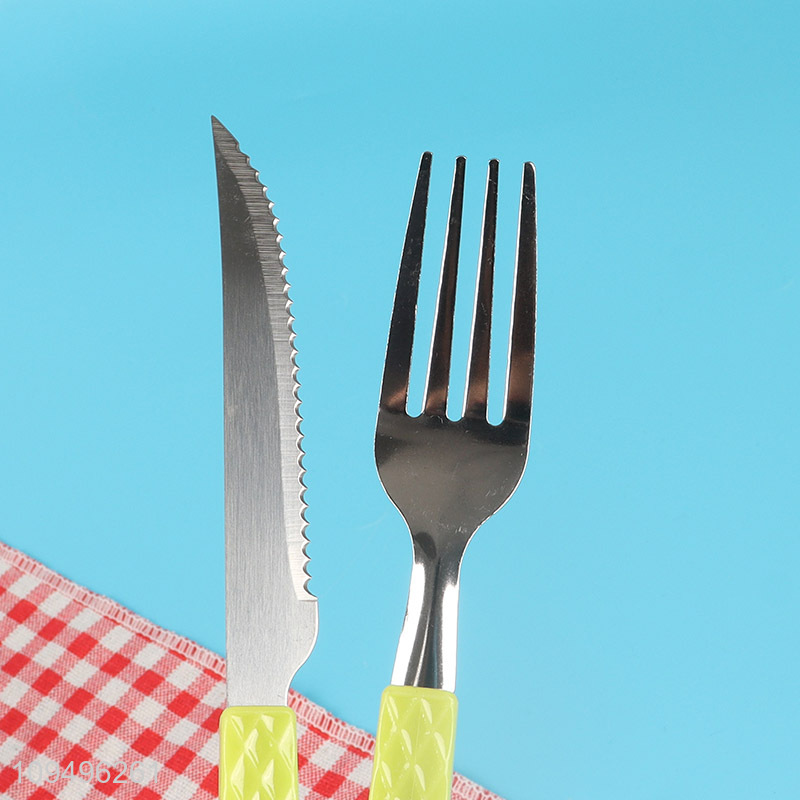 Hot sale 24pcs cutlery set knife fork spoon set