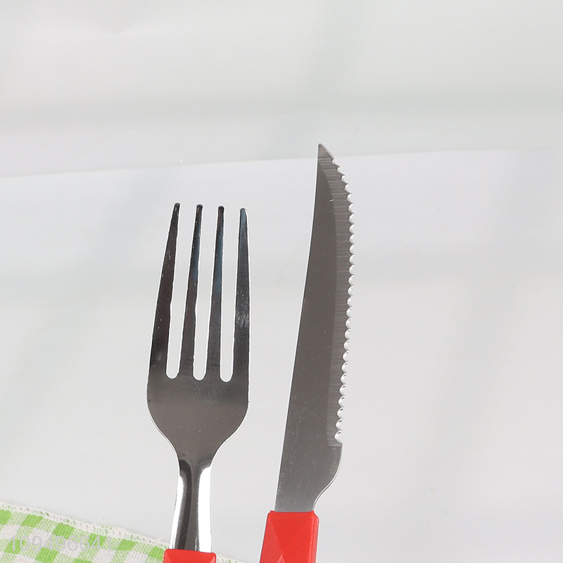 China products 16pcs cutlery set knife fork spoon set