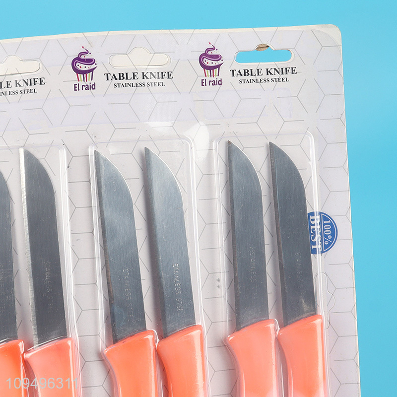 Low price 12pcs home restaurant dining knife set