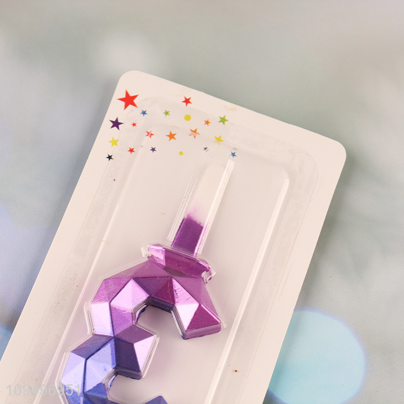 Best selling colorful number candle for birthday decor