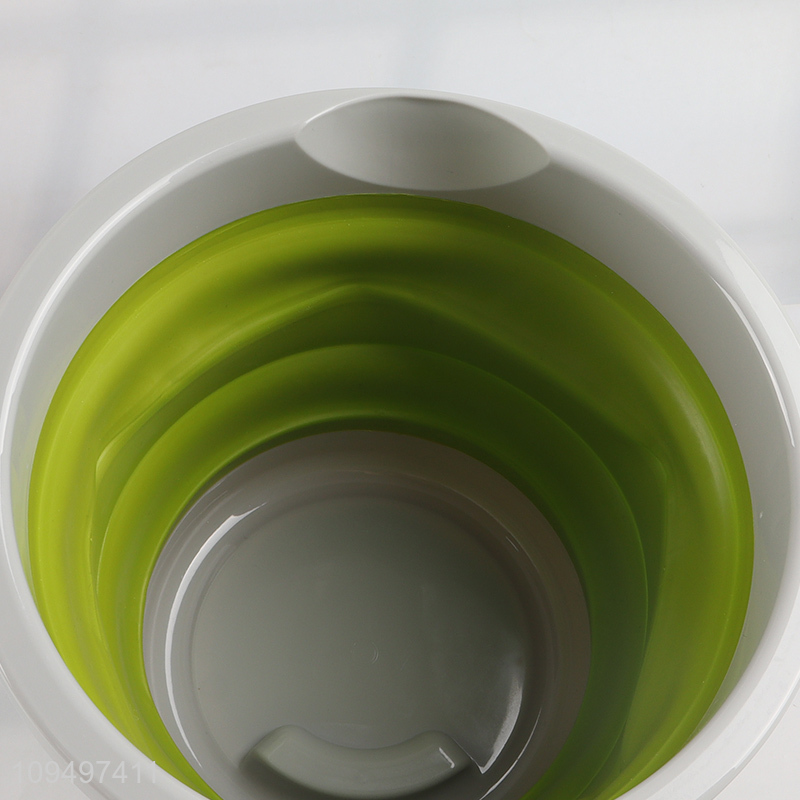 Top products silicone portable folding bucket with handle