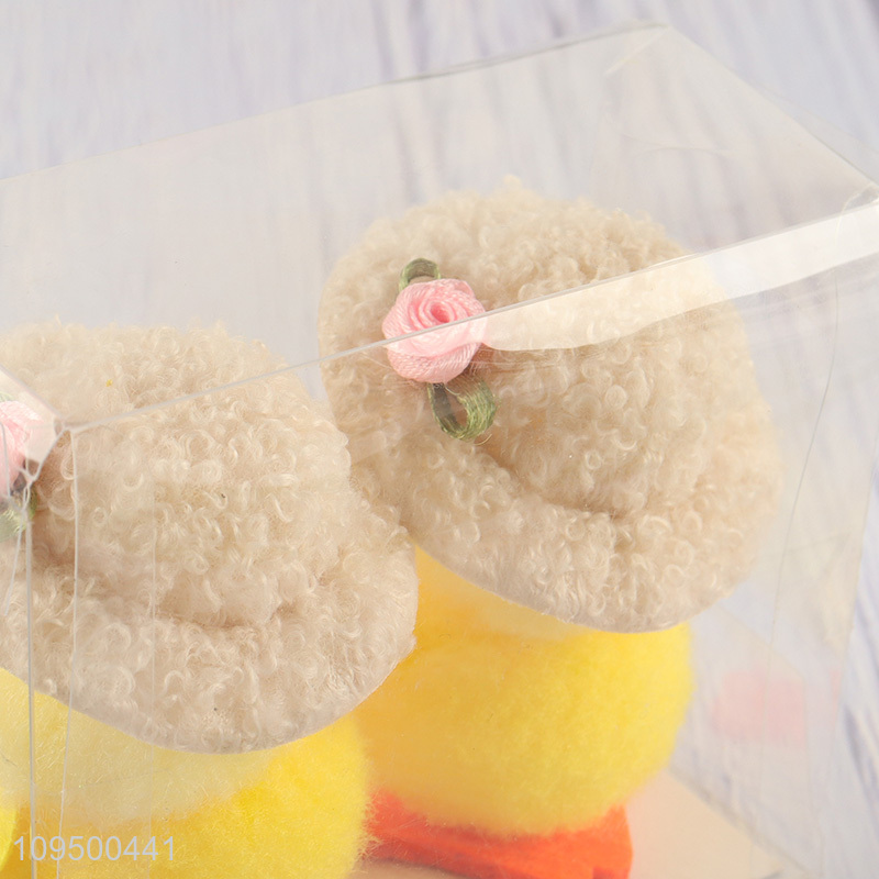 Latest products   2pcs yellow chick ornaments for tabletop decor