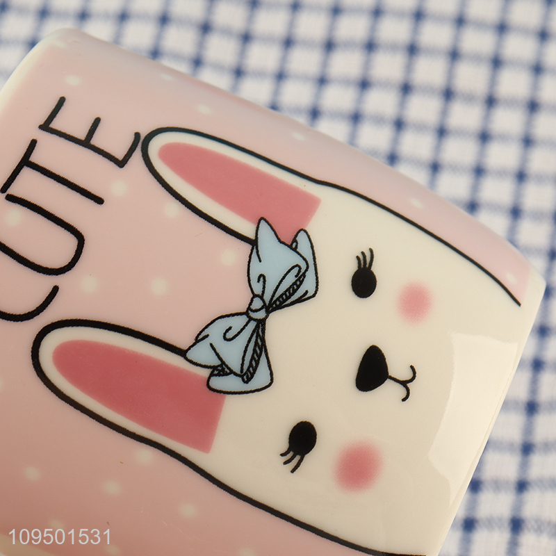 Online wholesale cartoon rabbit water cup ceramic cup