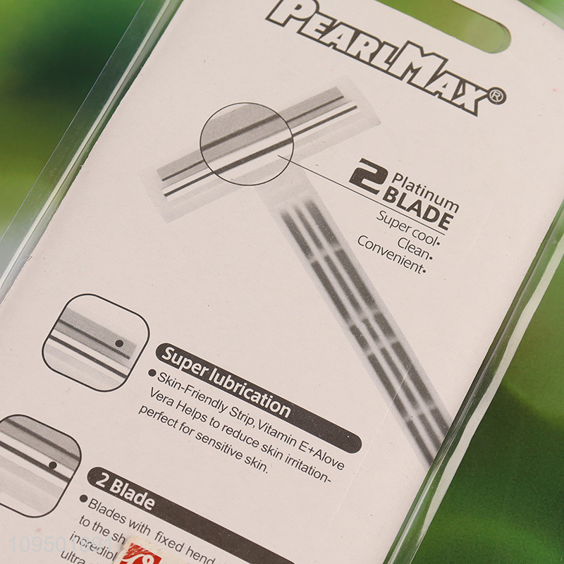 Factory supply 2pcs double layer blades razor