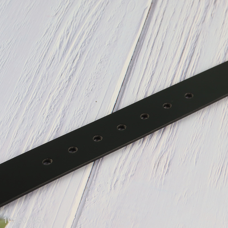 Factory price adjustable leather buckle belt waist belt