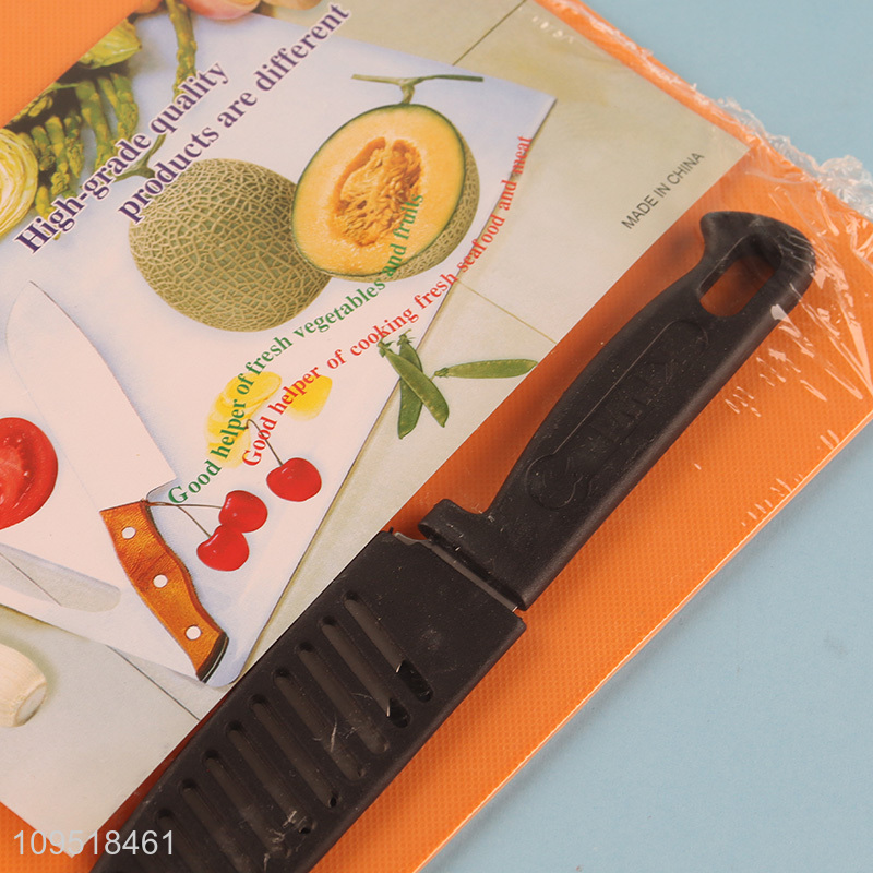 China wholesale cutting board chopping blocks with knife
