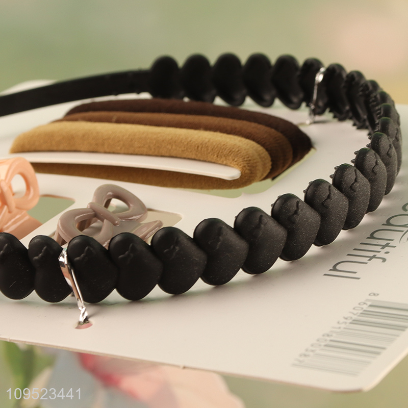 Yiwu market girls hair accessories hair decoration set