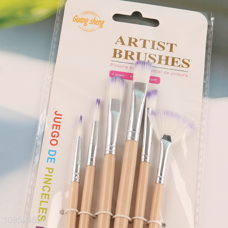 Top products 6pcs paint brushes set