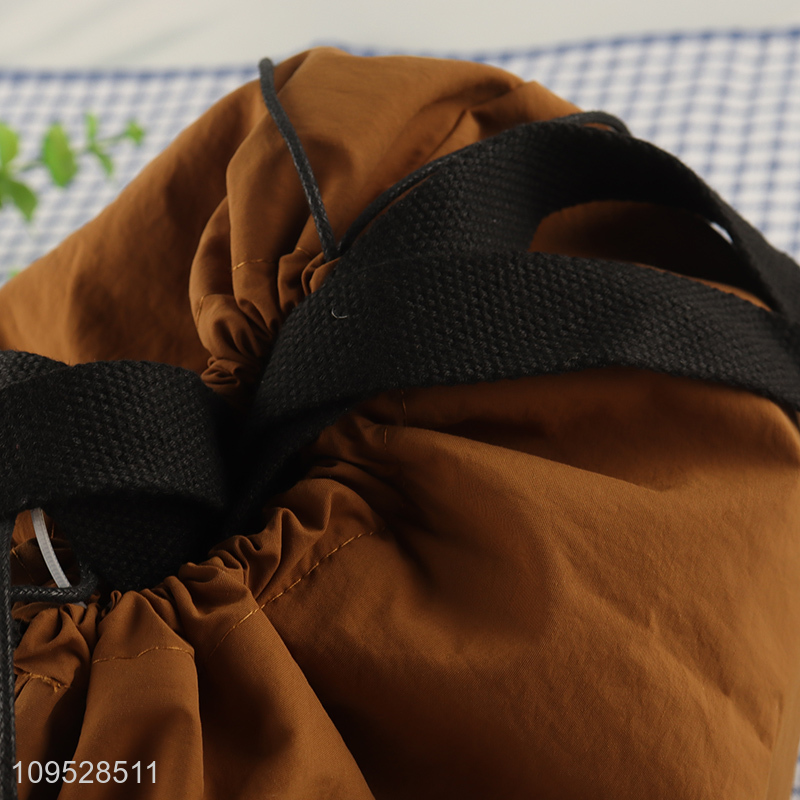 Top sale portable drawstring lunch bag