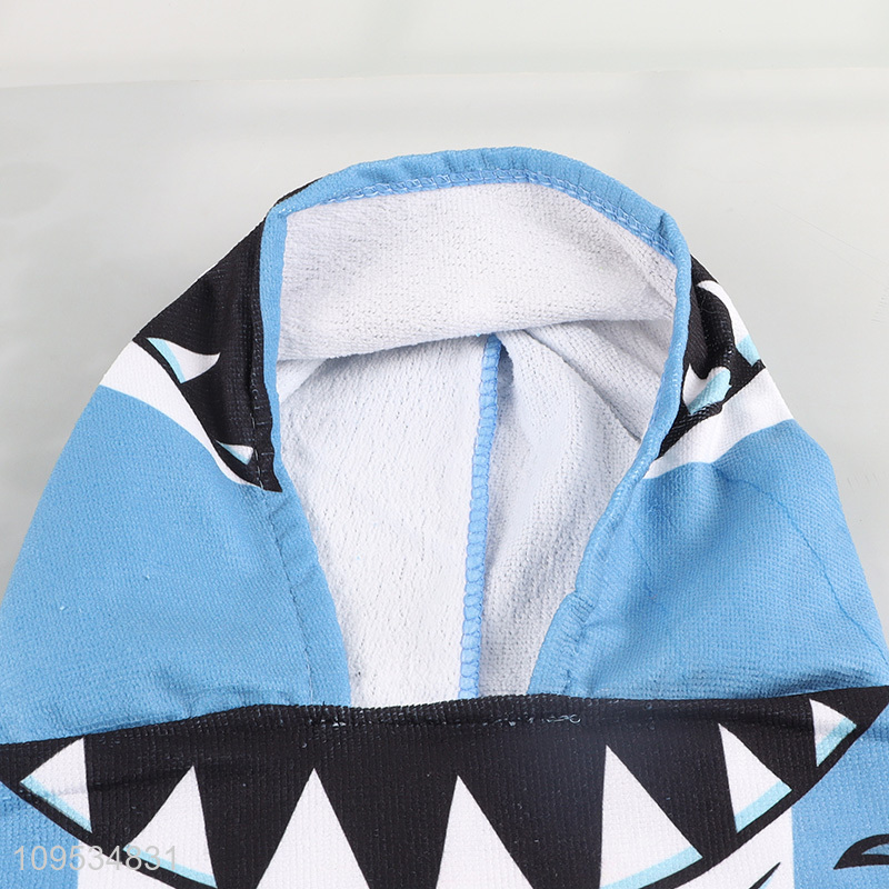 Low price cartoon shark children beach towel