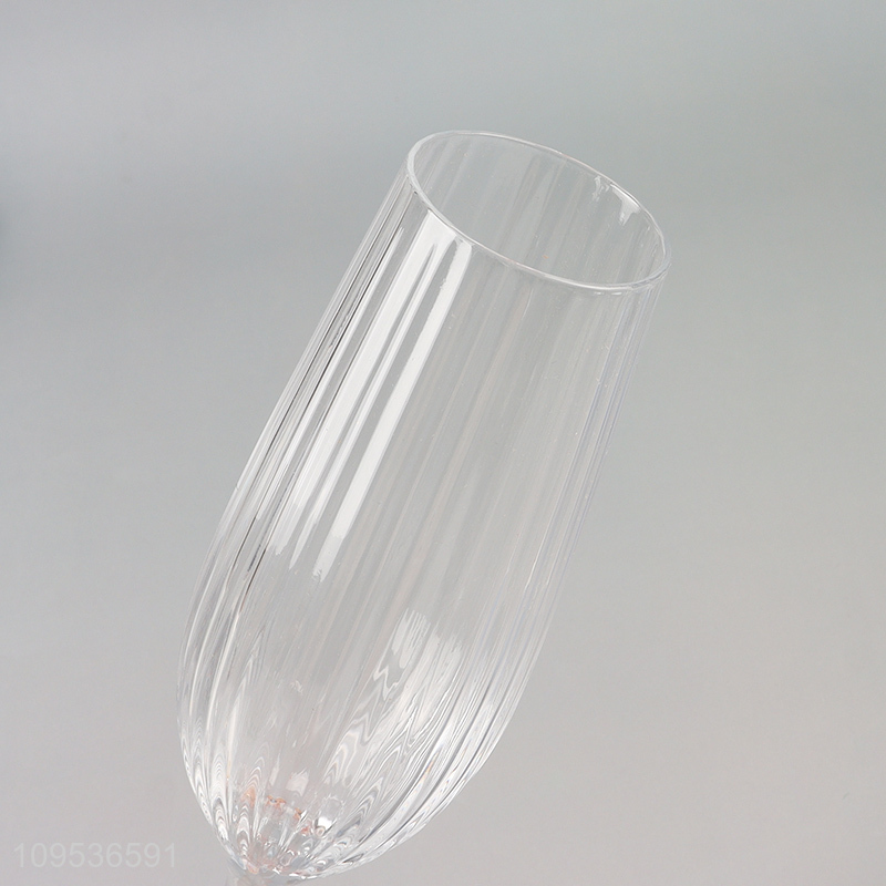Wholesale unbreakable glass champagne cup goblet cup