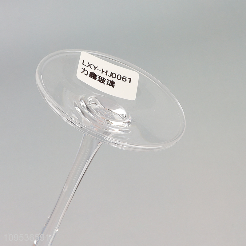 Wholesale unbreakable glass champagne cup goblet cup
