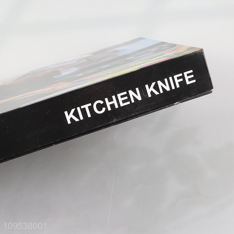 6 Pieces Kitchen Knife Gift Set With Peeler & Scissor
