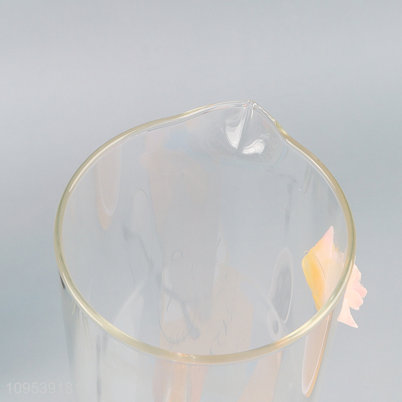 China wholesale kitchen glass water jug with handle