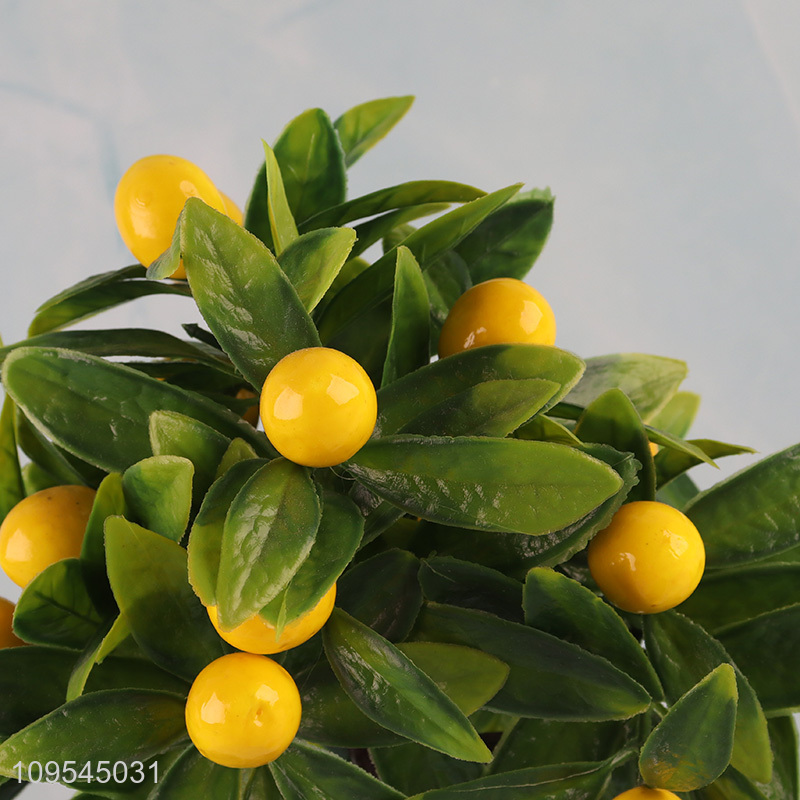 Tiny Artificial Bonsai Simulation Potted Plant Modern Desk Decoration