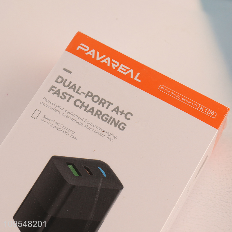 Hot selling 25w dual-port A+C fast charger wholesale